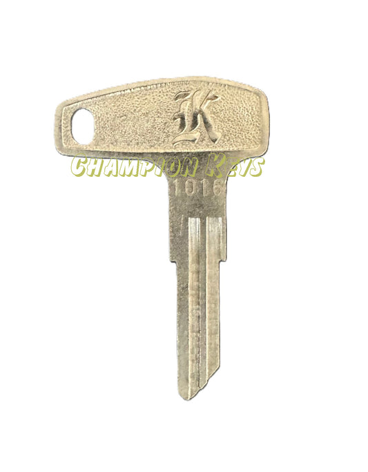 KAWASAKI KEY (27008-1016)   _   Key Code Series: 001-999   _   Year: 1970-1977   _   Models: KH100, KV100, G4TR, G3SS, F8, F5