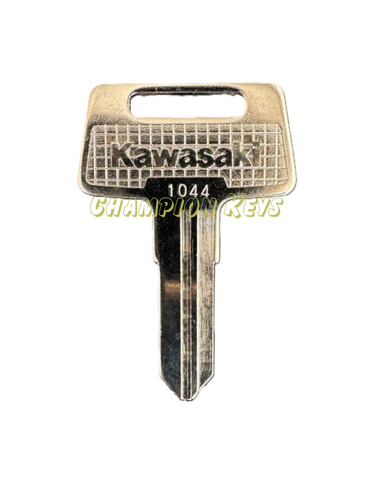 KAWASAKI KEY (27008-1043 & 27008-1044) Key Code Series: 251K-325K, 326K-400K   _   Year:1982-2026   _    Models: KVF750, KVF650, KSF450, KVF360, KSV700, KVF300, KLF250, KLF220, KVF400, KLF300, AR80, AR50