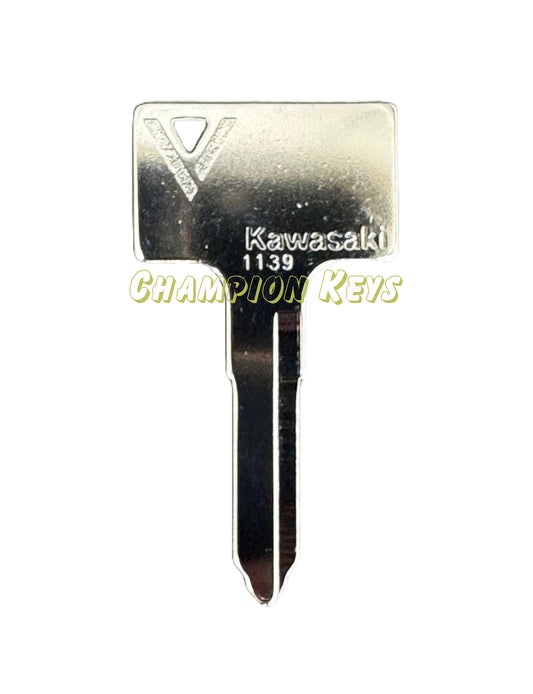 KAWASAKI KEY (27008-1138 & 27008-1139)   _   Key Code Series: B8001-B9000, G8001-G9000, A111111-A444444, B111111-B444444   _   Year: 1987-2009   _   Models: EN500, VN1500, VN800
