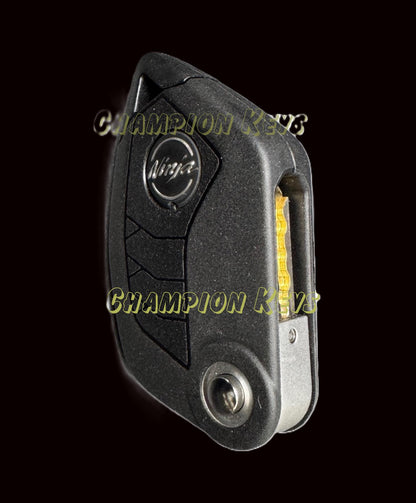 KAWASAKI KEY (27008-0704)   _   Key Code Series: M7001-M8000   _   Year: 2014-2019   _   Models: EX500 w/IMMOBILIZER - Flip Key