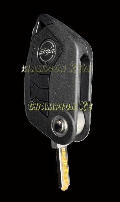 KAWASAKI KEY (27008-0704)   _   Key Code Series: M7001-M8000   _   Year: 2014-2019   _   Models: EX500 w/IMMOBILIZER - Flip Key
