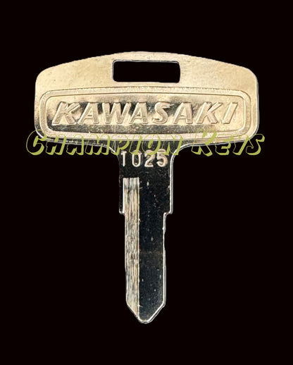 KAWASAKI KEY (27008-1024, 27008-1025, 27008-1026, 27008-1027)   _   Key Code Series: 401-450 / 901-925   _   Year: 1970-2001   _   Models: F11, F7, G4TR, G5, H1, H2, KE100, KE125, KE175, KH400, KL250, KM100, KS125, KV100, KC1, S1, S3