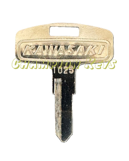 KAWASAKI KEY (27008-1024, 27008-1025, 27008-1026, 27008-1027)   _   Key Code Series: 401-450 / 901-925   _   Year: 1970-2001   _   Models: F11, F7, G4TR, G5, H1, H2, KE100, KE125, KE175, KH400, KL250, KM100, KS125, KV100, KC1, S1, S3